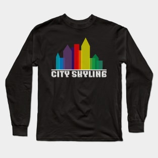 City Skyline Long Sleeve T-Shirt